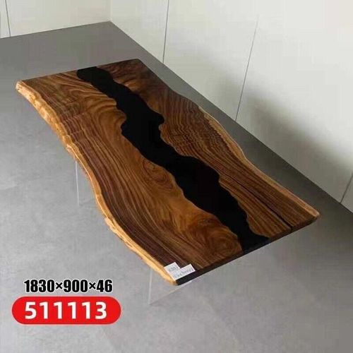 Table Epoxidharz Esstisch Echtes Holz Massiv Tische 183x90 Flusstisch JVmoebel
