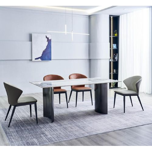 Esszimmer Möbel Moderner Esstisch 6x Polsterstühle Designer Essgruppe
