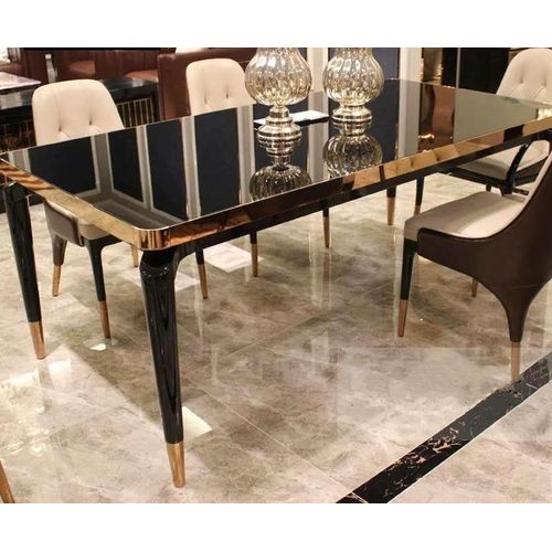 tisch glas designer ess zimmer wohn klassischer tische luxus holz modern italien