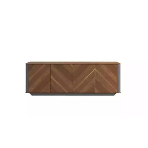 Arbeitszimmer Büro Schreibtisch Kommode Sideboard Modern Holz Braun