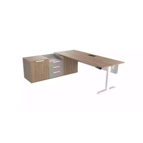 Eckschreibtisch Sideboard Arbeitszimmer Modern Holz Büro Einrichtung