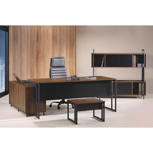 Büromöbel Komplettbüro Eckbürotisch Büro Bürotisch 3tlg Holz Braun