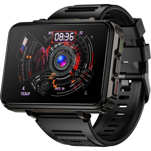 APPLLP 5 MAX 4G Smart Watch WiFi GPS BT5.0 Smartwatch 2,4-Zoll-Touchscreen, unterstuetzt Nano-SIM-Karte, Telefonanruf, Android 10.7, 4?GB/64?GB, Musik-Player, 2?MP-Kamera, IP67, wasserdicht, Herzfrequenz, Gesundheitstracker, Schlafueberwachung, Taschenlampe