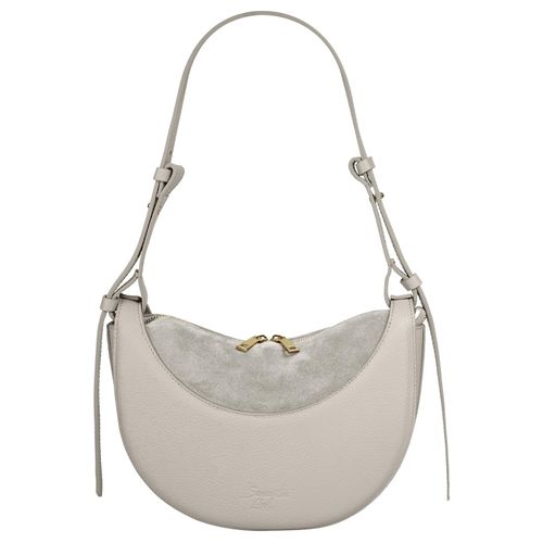 Umhängetasche SAMANTHA LOOK, Damen, Gr. B/H/T: 27cm x 21cm x 8cm onesize, grau, Leder, clean, Taschen, echt Leder, Made in Italy