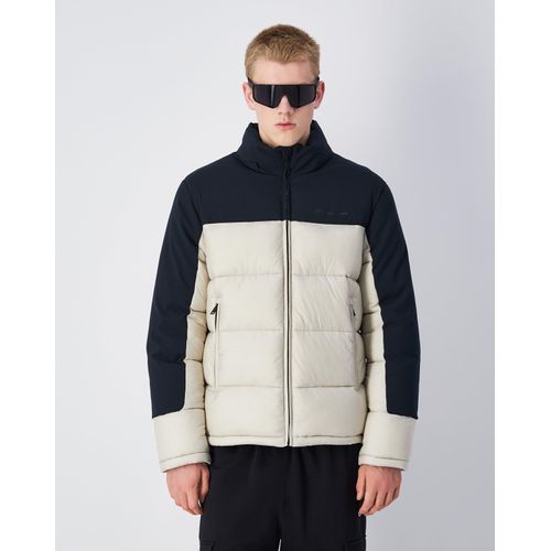 Winterjacke CHAMPION, Herren, Gr. S, grau (grau, schwarz), Steppware, Obermaterial: 100% Polyamid, sportlich, Langarm, Jacken