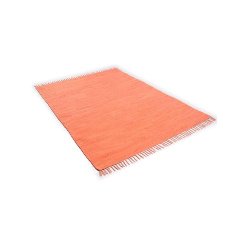 Teppich HEINE HOME Gr. 5, orange, B:120cm H:5mm L:180cm, Baumwolle, Teppiche
