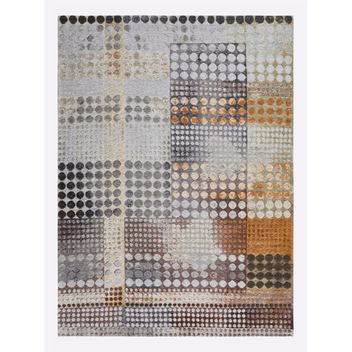 Teppich HEINE HOME Gr. 1, bunt (grau, bunt), B:60cm H:4mm L:95cm, Baumwolle, Kunstfaser, Polyester, Teppiche