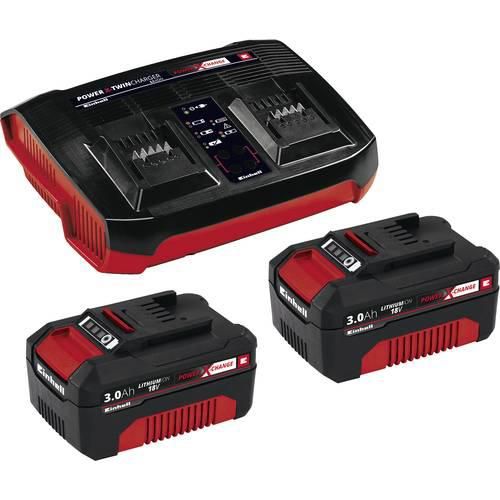 Einhell Power X-Change 2x 3Ah & Twincharger Kit 4512083 Werkzeug-Akku und Ladegerät 18 V 3 Ah Li-Ion