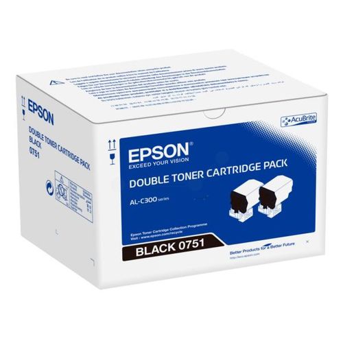 Epson Toner S050751 Doppelpack AL-C300 Schwarz