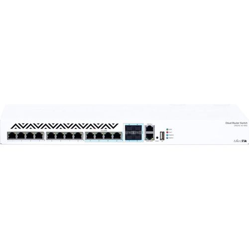 Switch Mikrotik 18 Portas 10 Gigabit White (CRS312-4C+8XG-RM)