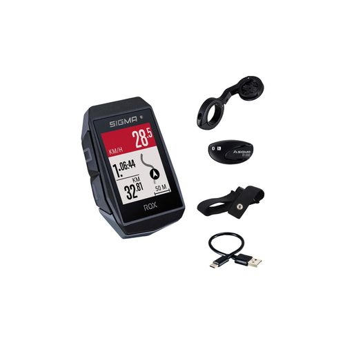 Sigma Rox 11.1 Evo Hr Kit Fahrradcomputer Refurbished Schwarz Schwarz One Size