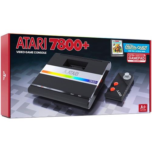 ATARI Spielekonsole "7800+", schwarz, B:27cm H:7cm T:18cm, Spielekonsolen