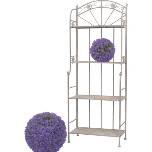 Standregal HOME AFFAIRE, grau, B:60cm H:159cm T:31cm, Metall, Regale