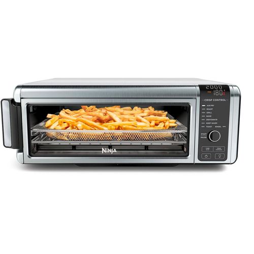 NINJA Heissluftfritteuse "Foodi 8-in-1-Fritteuse Multiofen SP101EU", schwarz, B:51cm H:19,5cm T:37cm, Fritteusen, Kapazität 1,0 kg oder 33 cm Pizza, incl. Zubehör
