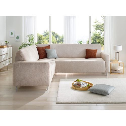 Hussen-Set Gr. 2, beige, Sesselhusse, Kunstfaser, 50-60, 80-90/80-105cm, Hussen, Sesselhusse Sofahusse Stuhlhusse