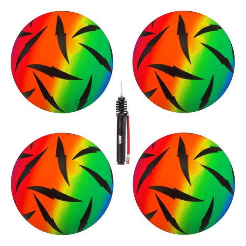 PVC Ball Rainbow, 22 cm, Blitz, 4 Ball