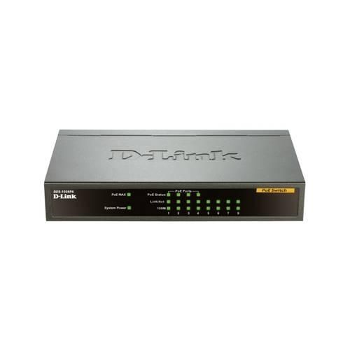 D-Link DES-1008PA Netzwerk Switch 8 Port 100 MBit/s PoE-Funktion