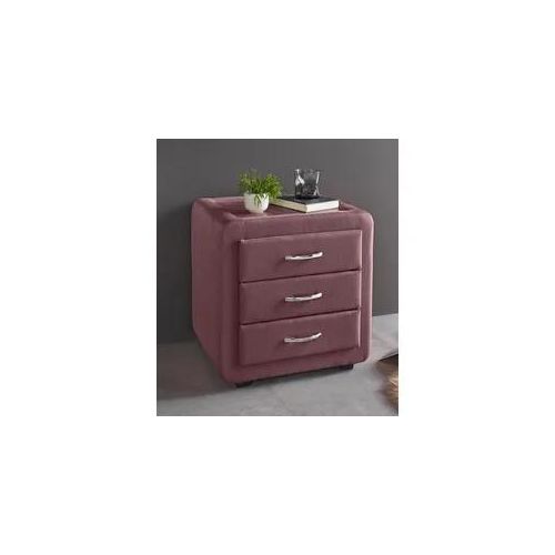 Nachtkonsole MAINTAL, lila (beere), B:48cm H:50cm T:43cm, Sideboards, Nachtkonsole