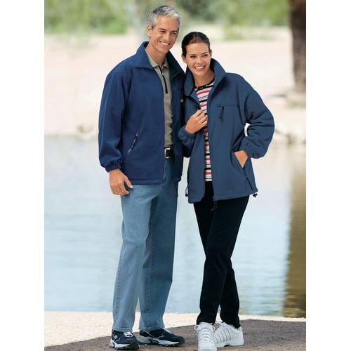 Fleecejacke CLASSIC, Damen, Gr. 36/38, blau, 100% Polyester, unifarben, Jacken