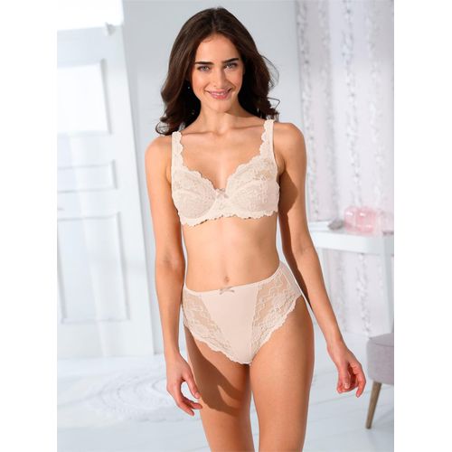 Slip SASSA, Damen, Gr. 40, beige (weiß, puder), 85% Polyamid, 15% Elasthan, Unterhosen