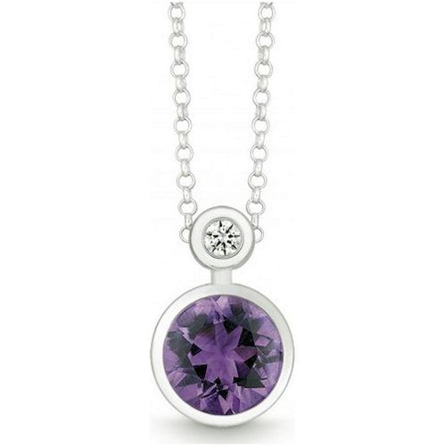 QUINN - Halskette - Silber - Diamant - Amethyst - Wess. (H) - 27393933