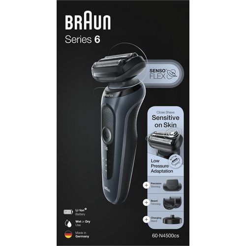 Braun 60-N4500cs Series 6 Senso Flex wet&dry Akku Rasierer