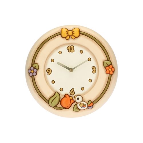 Thun Wanduhr Country mit Tulpe und Vögelchen C2855H90