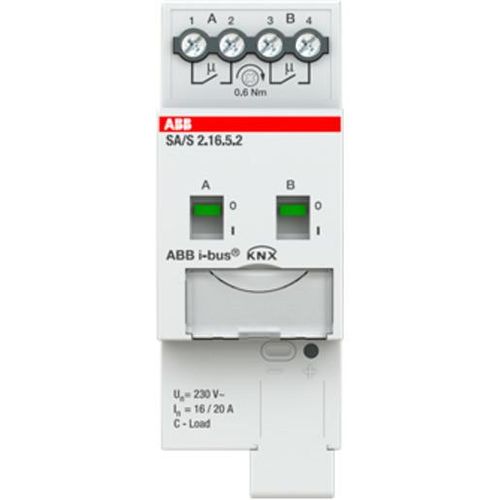 ABB Schaltaktor 2fach 16 A SA/S2.16.5.2 C-Last REG 2CDG110265R0011