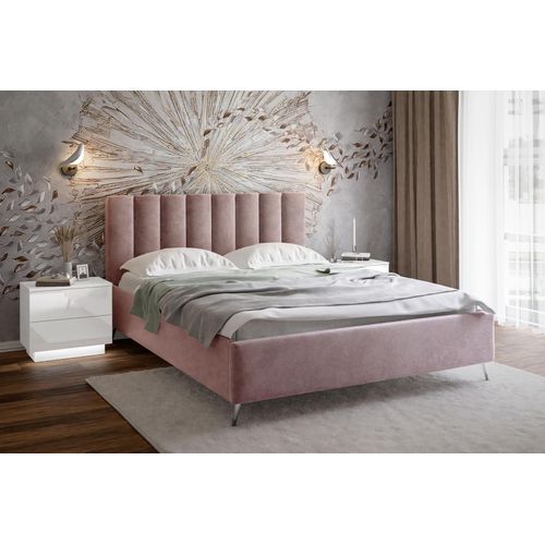 Polsterbett NELLY mit Behälter 160x200 cm French Velvet 682