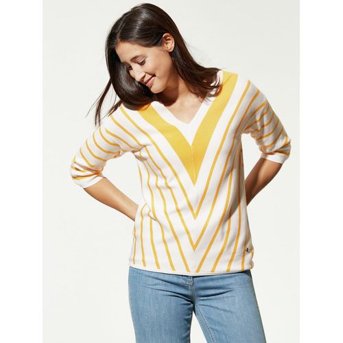 Wohlfühl-Pullover Diagonalstreifen