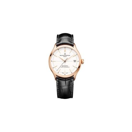 Baume & Mercier Clifton Baumatic 39mm M0A10469 - Warmes Weiß mit Porzellan-Finish,schwarz - 39mm