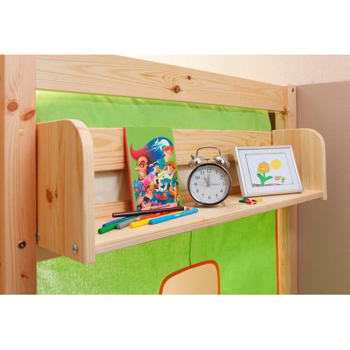 Kinderregal TICAA, beige (kiefer massiv natur), B:80cm H:22cm T:17cm, Massivholz, FSC-zertifizierter Holzwerkstoff, Regale, Anbauregal in verschiedenen Breiten, Kiefer