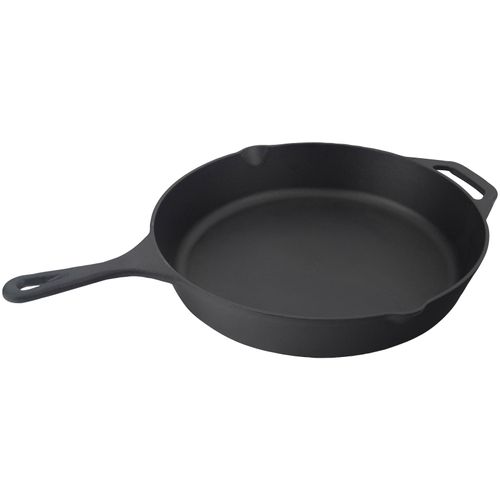 Grillpfanne JIM BEAM BBQ, schwarz, H:4,5cm Ø:26cm, Pfannen, für Grill und Ofen