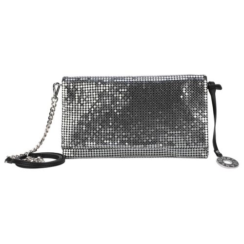 Clutch JOOP JEANS "serata luce cadea clutch mhf", Damen, Gr. B/H/T: 27cm x 15,5cm x 1cm, gun, Aluminium, Taschen