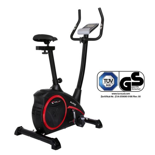 Christopeit Sport Ergometer AL 2000 Pro (Empfänger für drahtlosen Pulsmessgurt im Computer enthalten) (schwarz)