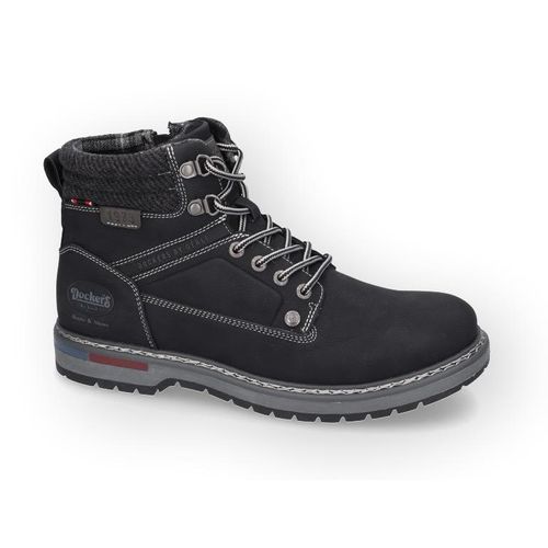 Winterboots DOCKERS BY GERLI, Herren, Gr. 44, schwarz, Lederimitat, klassisch, Schuhe, mit weicher Schaftrandpolsterung