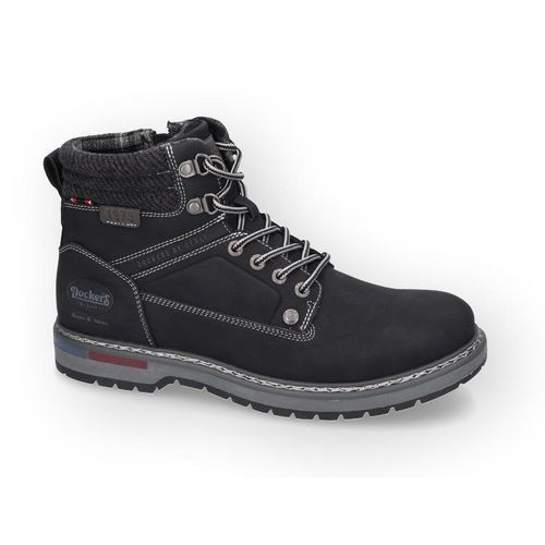 Winterboots DOCKERS BY GERLI, Herren, Gr. 43, schwarz, Lederimitat, klassisch, Schuhe, mit weicher Schaftrandpolsterung