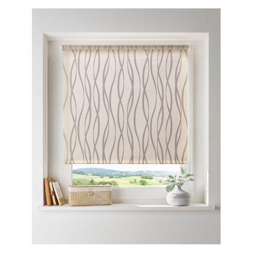 Raffrollo HEINE HOME Gr. 6, beige (natur, taupe), B:90cm H:150cm, Raffrollos