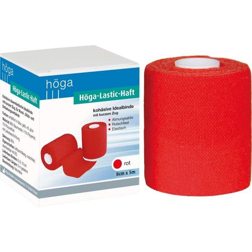 Höga-Lastic-Haft Rot 8cmx5M 1 ST