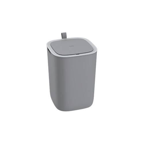 EKO Morandi Smart Sensor-Abfalleimer, Kunststoff, Sensor & Touch-Bedienung, Dichtungsring, B 249 x T 249 x H 337 mm, 12 Liter, grau