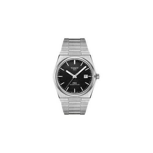 Tissot T-Classic PRX Powermatic 80 T137.407.11.051.00 - Wabenstruktur,schwarz,edelstahlfarben,grau - 40mm