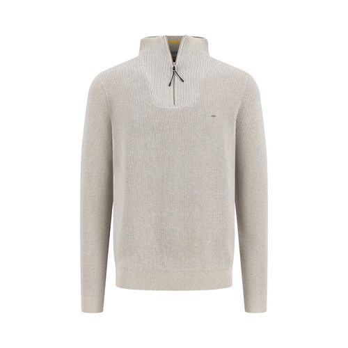 Troyer FYNCH-HATTON, Herren, Gr. M, new sanftes weiß, Strick, Obermaterial: 100% Baumwolle, casual, Langarm, Pullover