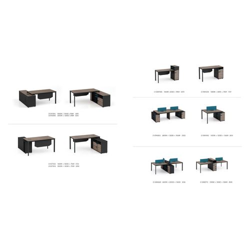 Büro Möbel Einrichtung Ausstattung Tisch 2 Arbeitsplätze Schreibtisch Callcenter