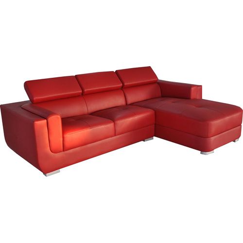 Design Leder Polster Sitz Ecke Leder Eck Landschaft Zimmer Neu Wohn Sofa mit USB
