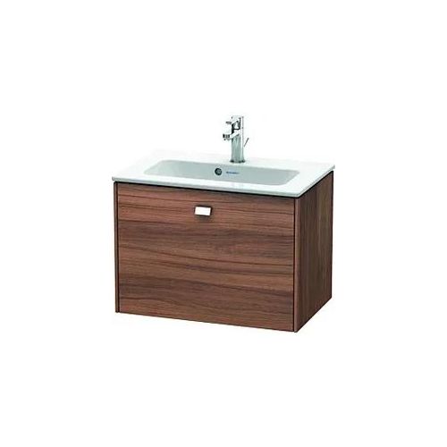 Duravit Brioso Waschtischunterbau BR401001079 620x389mm, Compact, Nussbaum Natur/Chrom, 1 Auszug
