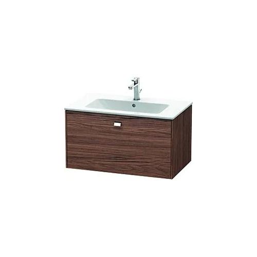 Duravit Brioso Waschtischunterbau BR400201021 820x479mm, Nussbaum Dunkel/Chrom, 1 Auszug