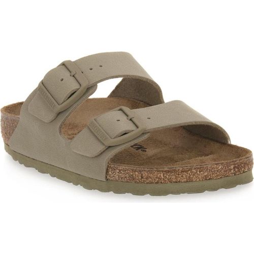 Birkenstock arizona bs[slipper] Damen Pantolette in Grün, Größe 37