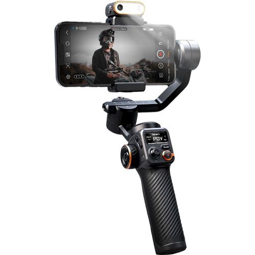 Hohen iSteady M6 Kit 3-Achsen-Smartphone-Gimbal-Stabilisator Anti-Shake Phone Vlog Gimbal 360¡ã drehbarer OLED-Grossbildschirm mit AI-Vision-Sensor und Fuelllichtmodul Mini-Stativ-Aufbewahrungskoffer 400 g Nutzlast Ersatz fuer iPhone 14/13/12/11-Serie Huawei Mate 40 /30/ P50 Pro