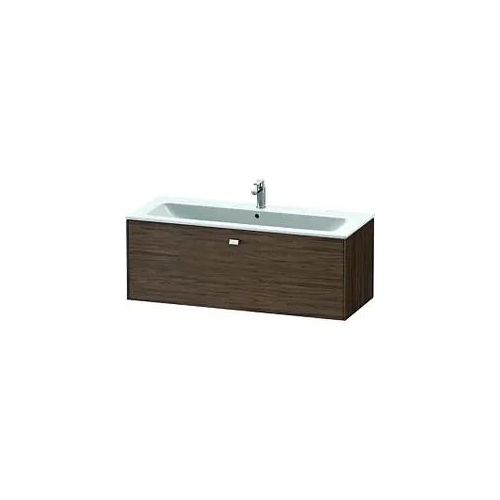 Duravit Brioso Waschtischunterbau BR400401021 1220x479mm, Nussbaum Dunkel/Chrom, 1 Auszug