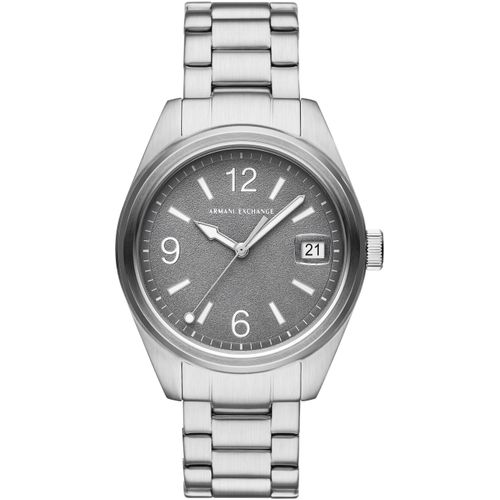 Quarzuhr ARMANI EXCHANGE, silber (silberfarben), Armbanduhren, Damen, Armbanduhr, Damenuhr, Herrenuhr, Edelstahlarmband, analog, Tag